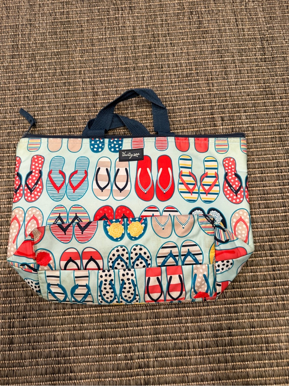 thirty-one Flip Flop Thermal Tote/ Lunch Bag